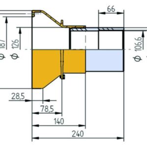 Ansaugung DN100 komplett mitAnsaugsieb dm485mm (9170020)