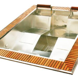 Whirlpool Mercurio 268x230x90mit Überlaufrinne